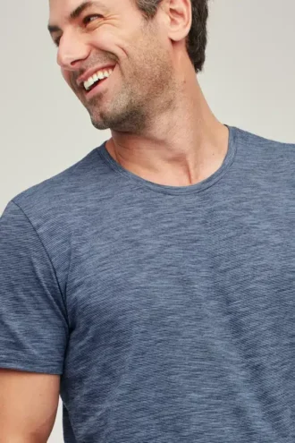 Maglietta in cotone testurizzato
