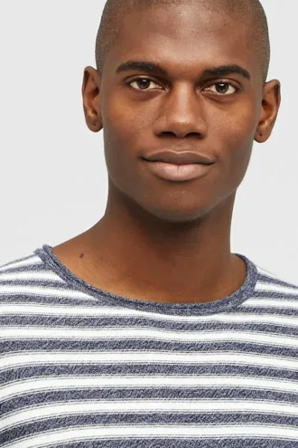 Maglione a collo alto in cotone e cashmere