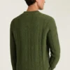 Maglione a collo alto in cotone e cashmere