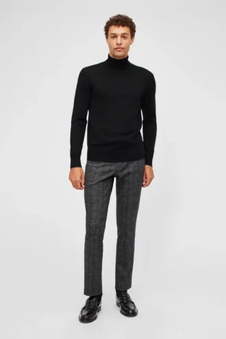 Maglione a collo alto in lana merino lavabile