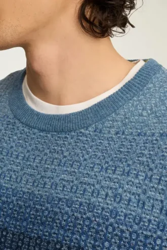 Maglione a collo rotondo sfumato