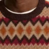 Maglione a girocollo con motivo Argyle Fair Isle