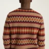 Maglione a girocollo con motivo Argyle Fair Isle