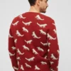 Maglione a girocollo con volpe