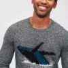 Maglione a girocollo Whale