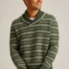 Maglione a scialle Fair Isle