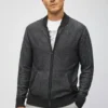 Maglione bomber in cotone e cashmere