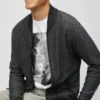 Maglione bomber in cotone e cashmere