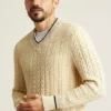 Maglione da cricket in cotone e cashmere