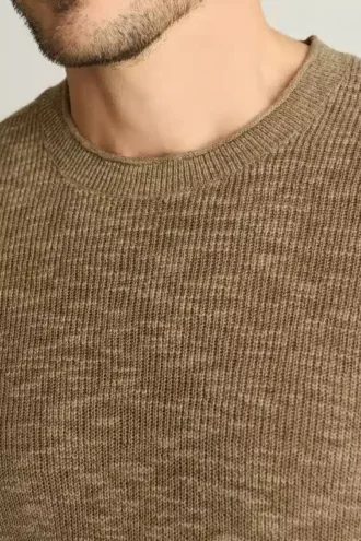 Maglione da uomo a collo alto di Bonobos | Maglia di cotone e lino per la mezza stagione