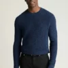 Maglione da uomo a collo alto di Bonobos | Maglia di cotone e lino per la mezza stagione