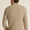 Maglione da uomo con zip a un quarto di Bonobos | Lussuoso cotone e lino italiano