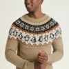 Maglione da uomo per le feste di Bonobos | Maglia festosa con motivo Fair Isle a pinguini