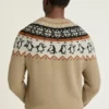 Maglione da uomo per le feste di Bonobos | Maglia festosa con motivo Fair Isle a pinguini