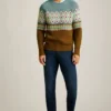 Maglione Fair Isle a girocollo