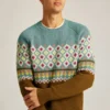Maglione Fair Isle a girocollo