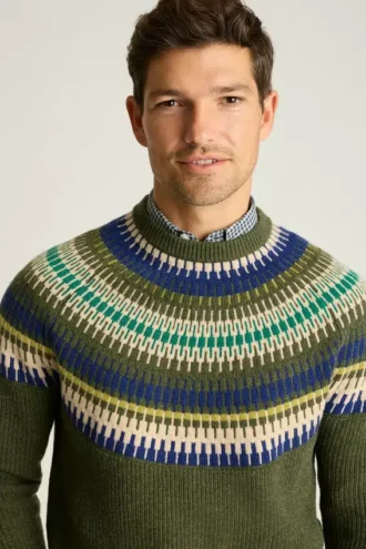 Maglione Fair Isle in misto lana di Bonobos | Maglia calda e festosa
