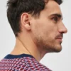 Maglione girocollo in jacquard di lana merino