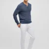 Maglione Henley in cotone ecologico