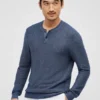 Maglione Henley in cotone ecologico
