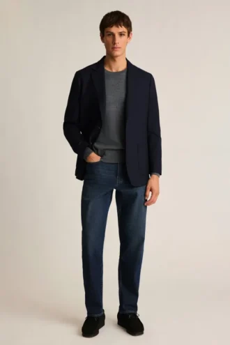 Maglione in lana merino lavabile con collo a giro