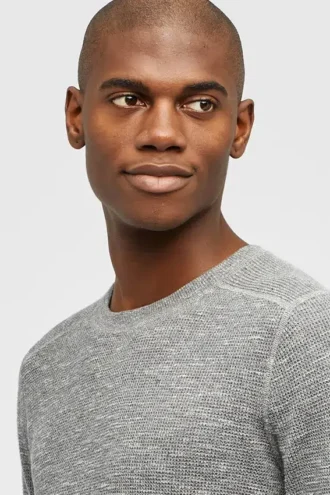 Maglione in lino melange