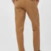 Pantaloncini chino elasticizzati a pieghe
