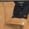 Pantaloncini chino elasticizzati a pieghe