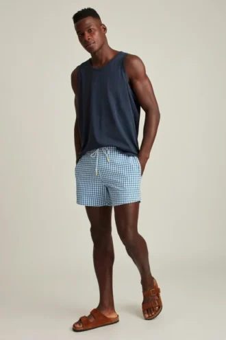 Pantaloncini da surf in seersucker