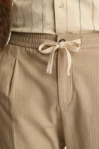 Pantaloni Boardwalk in misto lino