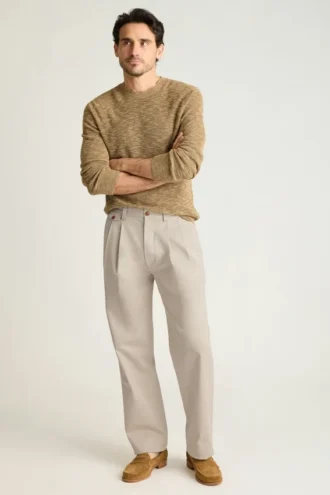 Pantaloni chino a pieghe da uomo di Bonobos | Vestibilità comoda in stile vintage