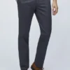 Pantaloni chino elasticizzati tinti in filo