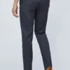Pantaloni chino elasticizzati tinti in filo
