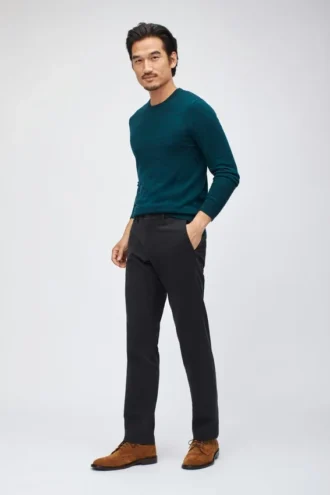 Pantaloni chino in twill italiano elasticizzato