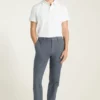Pantaloni chino in twill spazzolato