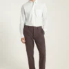 Pantaloni chino in twill spazzolato