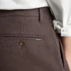 Pantaloni chino in twill spazzolato