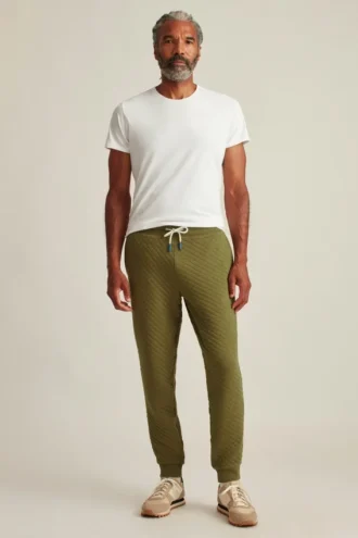 Pantaloni della tuta trapuntati a rombi