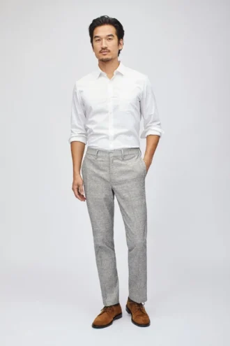 Pantaloni elasticizzati in filato tinto in Italia