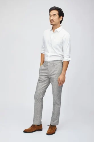 Pantaloni elasticizzati in filato tinto in Italia