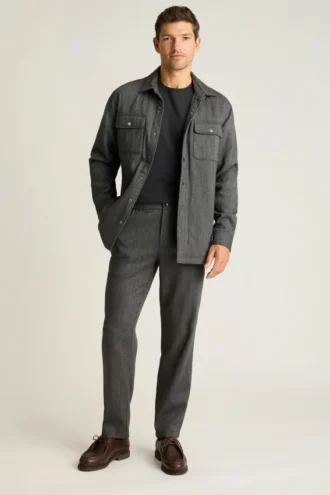 Pantaloni eleganti da uomo in lana di Bonobos | Misto italiano con comfort flessibile