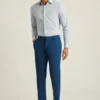 Pantaloni eleganti da uomo in lana elasticizzata