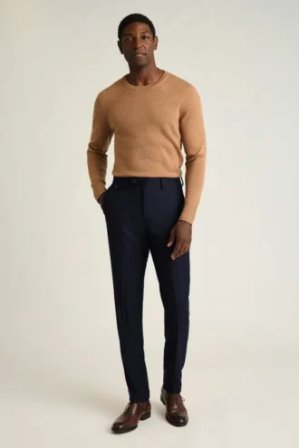 Pantaloni eleganti in lana spazzolata italiana Jetsetter