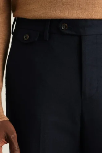 Pantaloni eleganti in lana spazzolata italiana Jetsetter