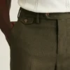 Pantaloni eleganti in lana spazzolata italiana Jetsetter
