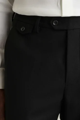 Pantaloni eleganti in lana spazzolata italiana Jetsetter