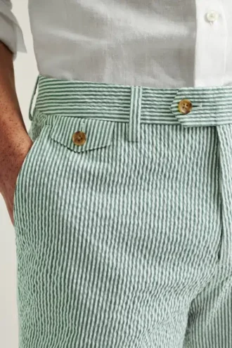 Pantaloni eleganti in seersucker italiano Jetsetter