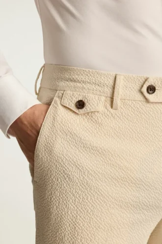 Pantaloni eleganti in seersucker italiano Jetsetter