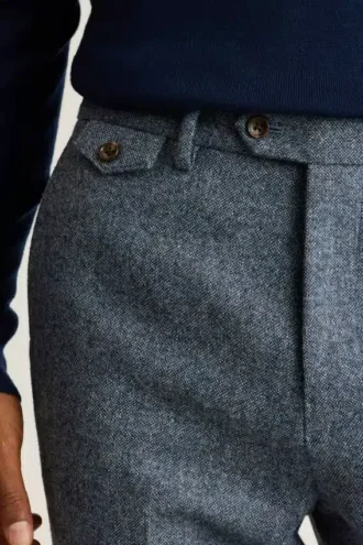 Pantaloni eleganti in tweed britannico Jetsetter