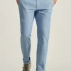 Pantaloni in chambray elasticizzato